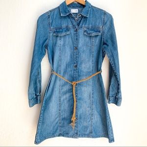 Children’s Place Girls Denim Button Dress